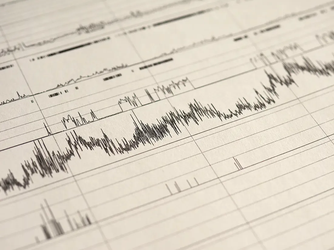 sleep waves from a machine